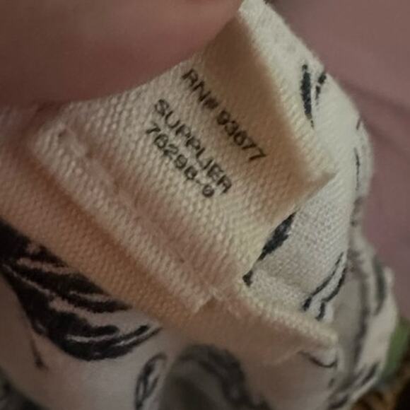 A.N.A White & Black Palm Print Dress – Casual Island-Inspired Style - Picture 8 of 9